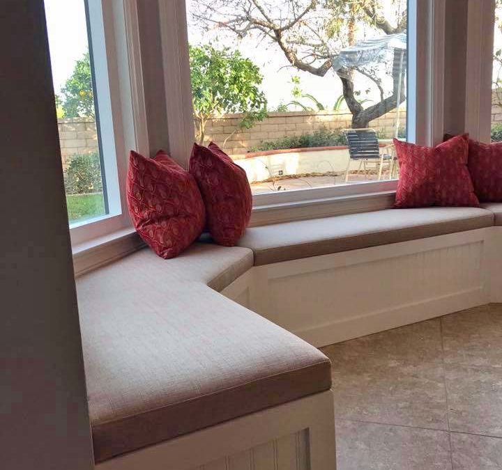 Custom Window Bench Seat and Cushions