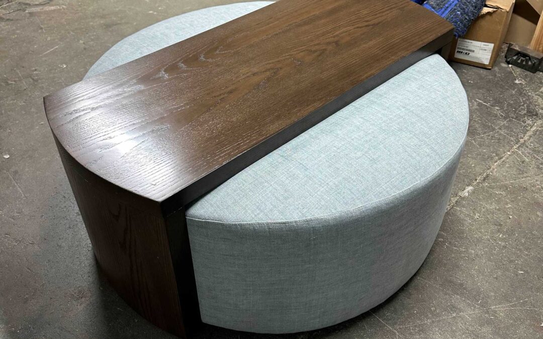 Custom Round Ottoman